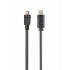 Кабель Cablexpert USB 2.0 microBM- Type-C 1 метр, черный [CCP-USB2-mBMCM-1M]