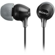 Наушники вкладыши Sony 1.2м черный проводные (в ушной раковине) [MDREX15LPB.AE]