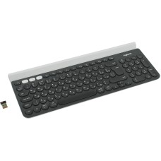Клавиатура LOGITECH Multi-Device K780, USB, беспроводная, черный + белый [920-008043]