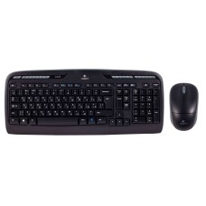 Комплект (клавиатура+мышь) Logitech MK330, беспроводной, черный, 920-003995