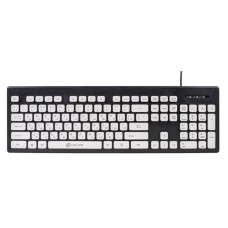 Клавиатура Oklick 580M, черный/белый [580M]