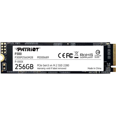 SSD диск M.2 256Gb Patriot P300, 2280, PCI-E x4, NVMe [P300P256GM28]