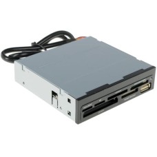Устройство считывания USB 2.0 Card reader SD/SDHC/MMC/MS/microSD/xD/CF, 3.5" (черный) GR-136UB