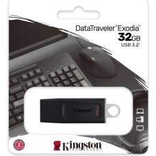 Накопитель KINGSTON 32GB USB3.2 Gen 1 DataTraveler Exodia (Black + White)