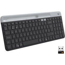 Клавиатура Logitech K580, USB, Bluetooth/Радиоканал, белый серый [920-010621]