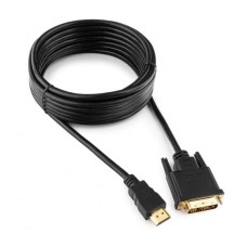 Кабель Cablexpert HDMI - DVI 4.5 метров v1.4, черный [CC-HDMI-DVI-15]