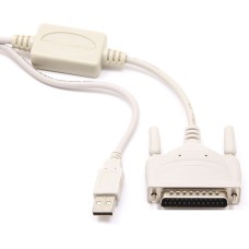 Переходник (Gembird/Cablexpert) USB-COM, разъёмы AM/DB25M, 1.8 м блистер [UAS112]