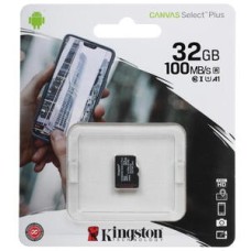Флеш карта microSDHC 32GB microSDXC Class10 Kingston <SDCS2/32GB> Class10 UHS-I Canvas Select up to