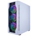 Корпус 1STPLAYER DK D4 WHITE ATX, tempered glass, 4x120mm LED fans [D4-WH-4G6]