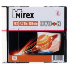 Диск Mirex DVD-R 4.7Gb Slim ( 1 штука )