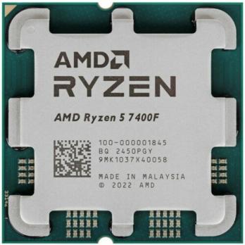Процессор AMD Ryzen 5 7400F OEM 100-000001845 AM5, 3.7-4.7GHz, 6 cores/12 threads, 6Mb+32Mb, 65W, w/o VGA