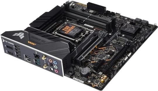 Материнская плата ASUS TUF GAMING B660M-PLUS WIFI, LGA 1700, Intel B660, 4xDDR5, 4xSATA, 2xM.2, 1xPCIe 5.0 x16, 1xPCIe 3.0 x4, 1xPCIe x1, 1xDP, 1xHDMI, 1x 2.5Gb LAN, 4xUSB-A 3.2 Gen 2, 1xUSB-A 3.2 Gen 1, 2xUSB 2.0, 1xUSB-C 3.2 Gen 2x2, 5x3.5 мм, 7.1