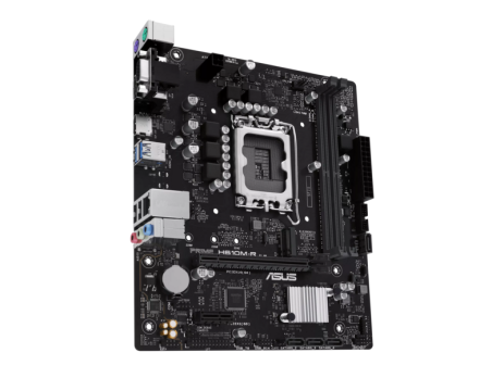 Материнская плата ASUS PRIME H610M-R D4-SI, LGA 1700, Intel H610, 2xDDR4, 4xSATA, 1xM.2 PCIe 3.0 x4, 1xPCIe 4.0 x16, 1xPCIe x1, 1xHDMI, 1xDVI, 1xVGA, 2xUSB-A 2.0, 2xUSB-A 3.2 Gen 1, 1x 1Gb LAN, 3x3.5 мм, 7.1, mATX