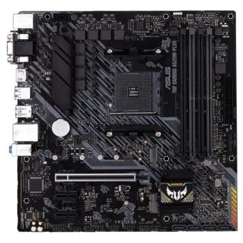 Материнская плата ASUS TUF GAMING A520M-PLUS II, AM4, AMD A520, 4xDDR4, 4xSATA, 1xM.2, 1xPCI-E 3.0 x16, 2xPCI-E x1, 1xHDMI, 1xDP, 1xVGA, 1x 1Gb LAN, 4xUSB 3.2 Gen 1, 2xUSB 2.0, 3x3.5 мм, 7.1, Micro-ATX