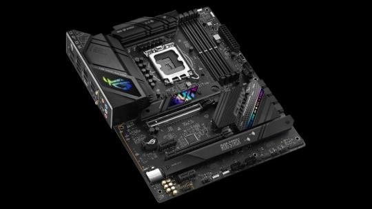 Материнская плата ASUS ROG STRIX B760-F GAMING WIFI, LGA 1700, Intel B760, 4xDDR5, 4xSATA, 3xM.2, 1xPCI-E 5.0 x16, 1xPCI-E 3.0 x4, 1xHDMI, 1xDP, 1x 2.5Gb LAN, 1xUSB-A 3.2 Gen 2, 6xUSB-A 3.2 Gen 1, 1xUSB-C 3.2 Gen 2x2, 5x3.5 мм, 7.1, Standard-ATX
