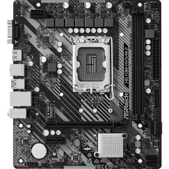 Материнская плата ASRock H610M-HVS/M.2 R2.0, LGA 1700, Intel H610, 2xDDR4, 4xSATA, 1xM.2, 1xPCIe 4.0 x16, 1xPCIe x1, 1xHDMI, 1xVGA, 1x 1Gb LAN, 4xUSB-A 2.0, 2xUSB-A 3.2 Gen 1, 3x3.5 мм, 7.1, mATX