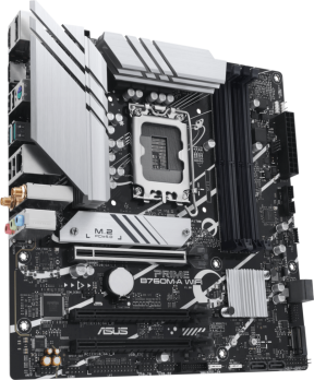Материнская плата ASUS PRIME B760M-A WIFI, LGA 1700, Intel B760, 4xDDR5, 4xSATA, 2xM.2, 1xPCIe 4.0 x16, 1xPCIe 4.0 x4, 1xPCIe 4.0 x1, 2xHDMI, 1xDP, 1x 2.5Gb LAN, 2xUSB-A 3.2 Gen 2, 4xUSB-A 2.0, 3x3.5 мм, 7.1, mATX