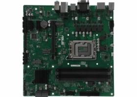 Материнская плата ASUS Pro B760M-C-CSM, LGA 1700, Intel B760, 4xDDR5, 4xSATA, 2xM.2, 1xPCI-E 4.0 x16, 2xPCI-E x1, 1x 1Gb LAN, 2xUSB-A 2.0, 2xUSB-A 3.2 Gen 1, 1xHDMI, 1xVGA, 2xDP, 3x3.5 мм, 7.1, Micro-ATX