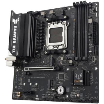 Материнская плата ASUS TUF GAMING A620M-PLUS WIFI, AM5, AMD A620, 4xDDR5, 4xSATA, 2xM.2, 1xPCIe 4.0 x16, 2xPCIe x1, 2xDP, 1xHDMI, 1x 2.5Gb LAN, 4xUSB-A 2.0, 2xUSB-A 3.2 Gen 1, 3x3.5 мм, 7.1, mATX