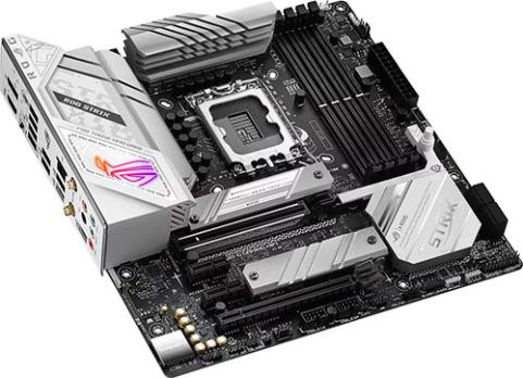 Материнская плата ASUS ROG STRIX B760-G GAMING WIFI, LGA 1700, Intel B760, 4xDDR5, 4xSATA, 2xM.2, 1xPCIe 5.0 x16, 1xPCIe 4.0 x4, 1xHDMI, 1xDP, 1x 2.5Gb LAN, 1xUSB-A 3.2 Gen 2, 2xUSB-A 3.2 Gen 1, 4xUSB-A 2.0, 1xUSB-C 3.2 Gen 1, 1xUSB-C 3.2 Gen 2x2, 5