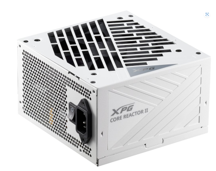 Блок питания XPG CORE REACTOR II 850 white (ATX 3.1 850W, Full Modular, PWM 120mm FDB fan, Active PFC, DC to DC,Half-Bridge & LLC converter, 80+ GOLD, all Japanese capasitors, белый )