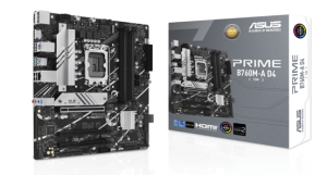 Материнская плата ASUS PRIME B760M-A D4-CSM, LGA 1700, Intel B760, 4xDDR4, 4xSATA, 2xM.2, 3xPCIe 4.0 x16, 1xPCIe 4.0 x4, 1xPCIe x1, 2xHDMI, 1xDP, 1x 2.5Gb LAN, 2xUSB-A 3.2 Gen 2, 4xUSB-A 2.0, 3x3.5 мм, 7.1, mATX