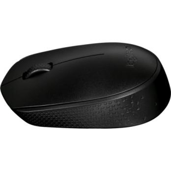 Мышь беспроводная Logitech B170 черный, 1000 dpi, радиоканал, USB, кнопки - 3