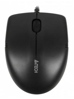 Мышь проводная A4Tech OP-530NU черный, 1200 dpi, USB, кнопки - 3