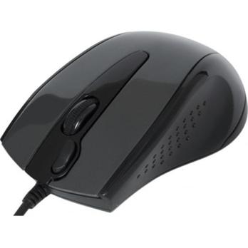 Мышь проводная A4Tech N-500F серый глянец/черный, 1200 dpi, USB, кнопки - 4