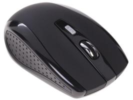 Мышь беспроводная Oklick 455MW черный, 1600 dpi, радиоканал, USB, кнопки - 6