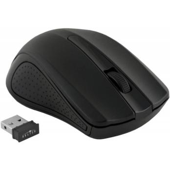 Мышь беспроводная Oklick 485MW черный, 1200 dpi, радиоканал, USB, кнопки - 3