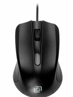 Мышь проводная Oklick 225M черный, 1200 dpi, USB, кнопки - 3