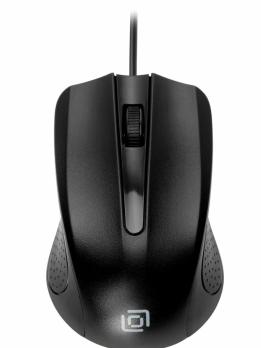 Мышь проводная Oklick 225M черный, 1200 dpi, USB, кнопки - 3