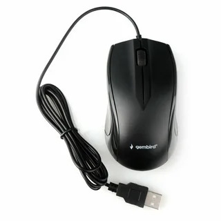 Мышь проводная Gembird MUSOPTI9-905U черный, 1000 dpi, USB, кнопки - 3