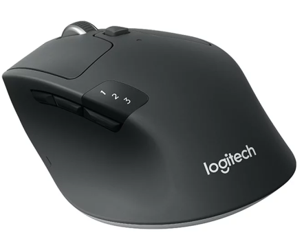 Мышь беспроводная Logitech M720 Triathlon черный, 1000 dpi, радиоканал, Bluetooth, USB, кнопки - 8