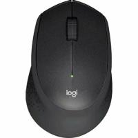 Мышь беспроводная Logitech M330 SILENT PLUS черный, 1000 dpi, радиоканал, USB, кнопки - 3