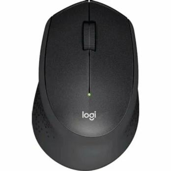 Мышь беспроводная Logitech M330 SILENT PLUS черный, 1000 dpi, радиоканал, USB, кнопки - 3