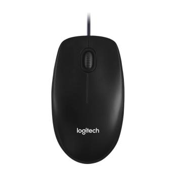 Мышь проводная Logitech M100/100R DARK/GREY (темно-серая/черная), 1000 dpi, USB, кнопки - 3