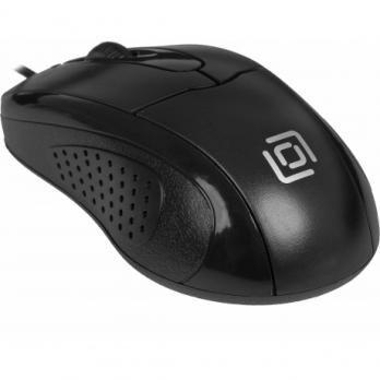 Мышь проводная Oklick 305M черный, 1000 dpi, USB, кнопки - 3