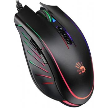 Мышь проводная A4Tech Bloody Q81 черный, 3200 dpi, USB, кнопки - 8