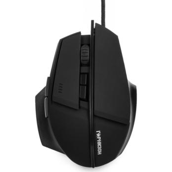 Мышь проводная Гарнизон GM-740G черный, 3200 dpi, USB, кнопки - 7