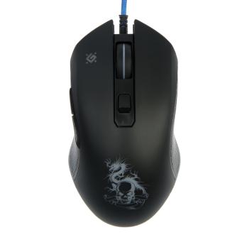 Мышь проводная Defender Sky Dragon GM-090L черный, 3200 dpi, USB, кнопки - 6