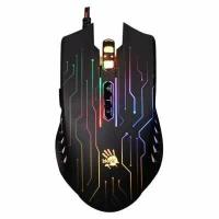 Мышь проводная A4Tech Bloody Q82 черный, 3200 dpi, USB, кнопки - 8