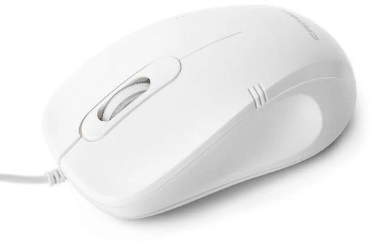 Мышь проводная Crown CMM-502 белый, 1000 dpi, USB, кнопки - 3