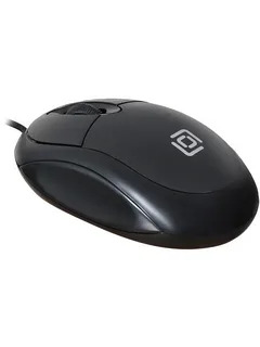 Мышь проводная Oklick 105S черный, 800 dpi, USB, кнопки - 3