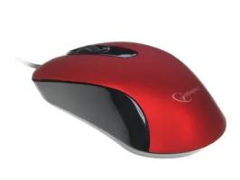 Мышь проводная Gembird MOP-400-R красный, 1000 dpi, USB, кнопки - 3