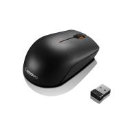 Мышь проводная Lenovo 300 черный, 1600 dpi, USB, кнопки - 3