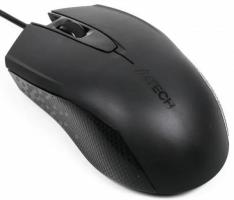 Мышь проводная A4Tech OP-760 черный, 1200 dpi, USB, кнопки - 3