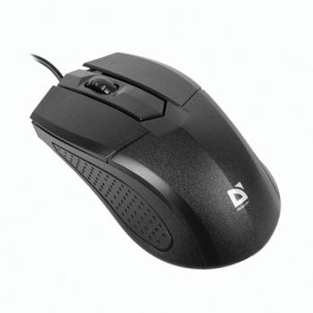Мышь проводная Defender Optimum MB-270 черный, 1000 dpi, USB, кнопки - 3