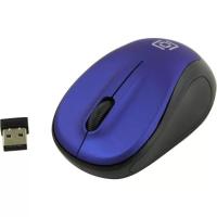 Мышь беспроводная Oklick 665MW черный/синий, 1000 dpi, радиоканал, USB, кнопки - 3